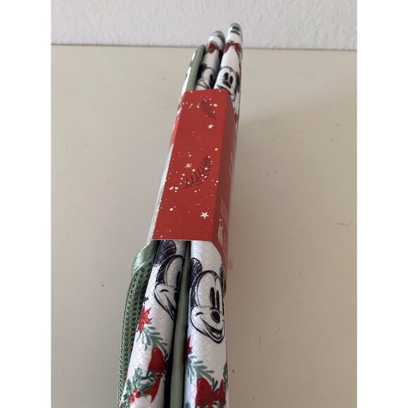2 Pk Disney Mickey Minnie Dish Drying Mats 16" x 18" Christmas Wreath Holiday - Picture 7 of 16